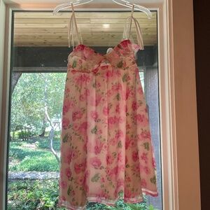 Floral Flowy Summer Mini Dress